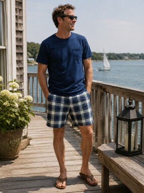 Polo Ralph Lauren Mens Multicolor Plaid Cargo Shorts Casual Pockets Size 36